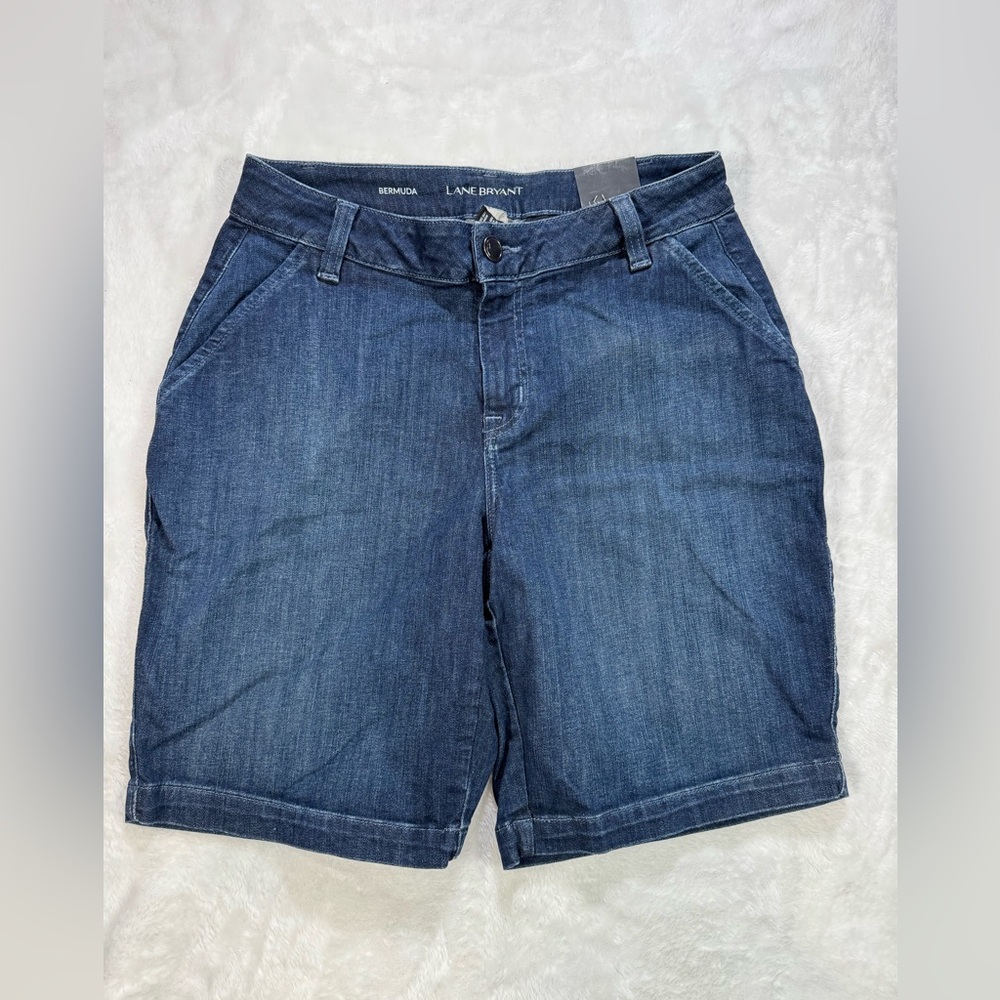 Lane Bryant Bermuda‎ Blue Shorts Size 14